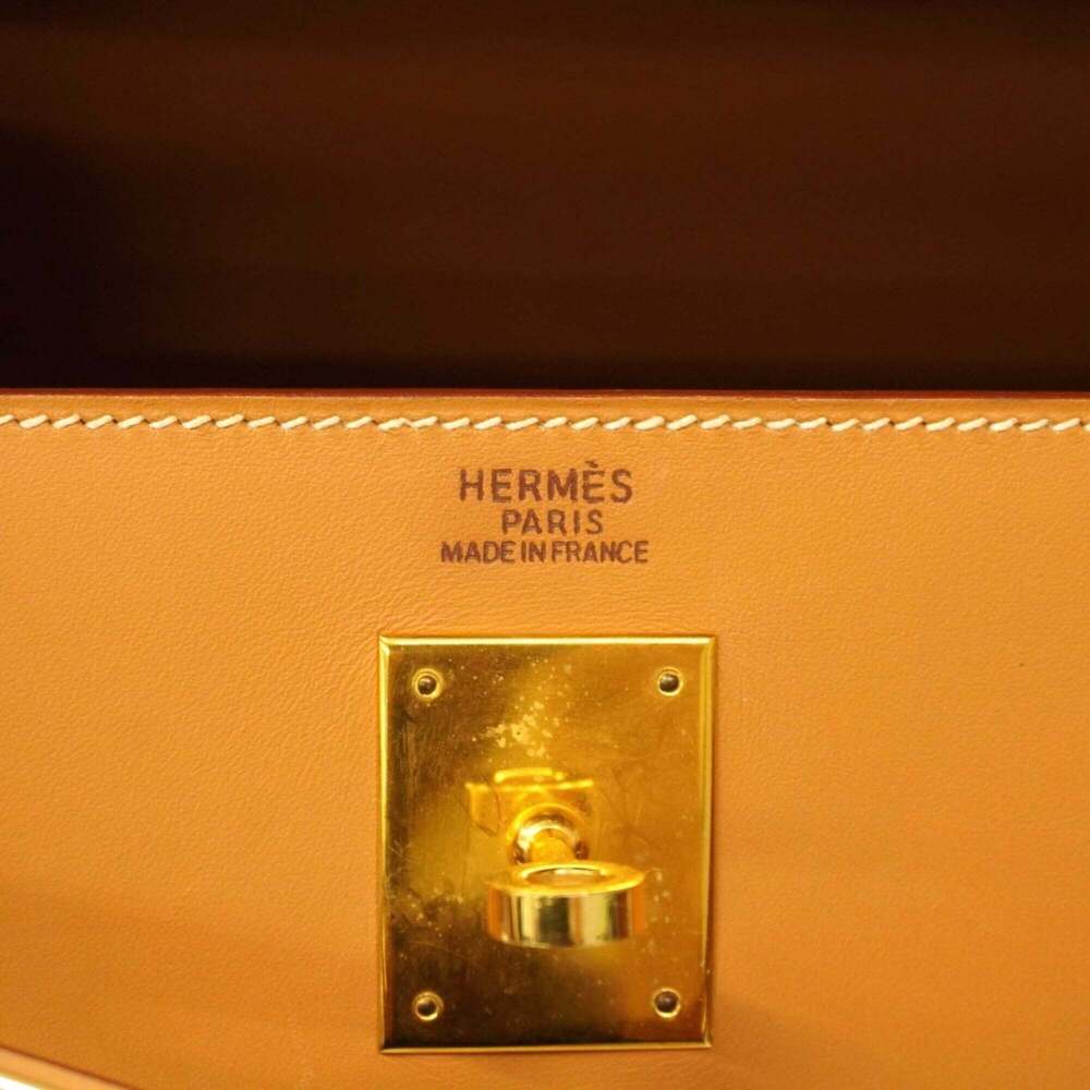 Hermes Kelly 32 handbag, Vache, Natural, □B stamp, Ladies'. - Picture 5 of 14